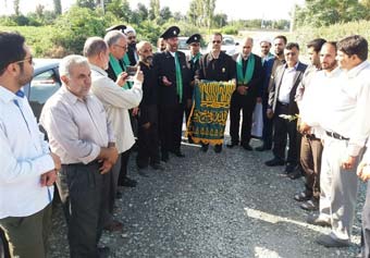 کاروان "زیر سایه خورشید" وارد استان گلستان شد