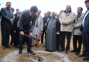 کلنگ خانه بهداشت در عرب قاری حاجی به زمین خورد + تصاویر