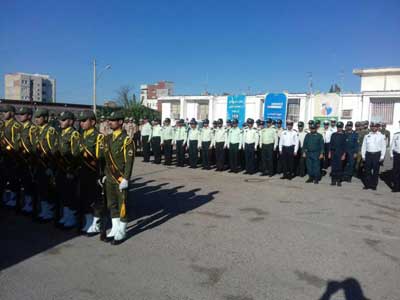 گزارش تصویری از صبحگاه مشترک نظامی و انتظامی در کلاله(96)