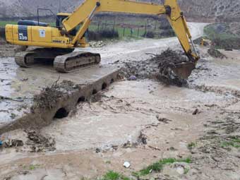 لایروبی جادهای دو روستای کلاله انجام شد+ تصاویر